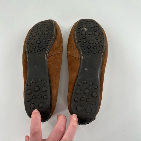 Womens suede flats size 7.5 brown penny loafers 
vintage y2k - Picture 7 of 14